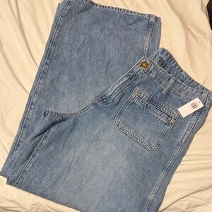 Old Navy Light Blue Wide Leg Jeans
